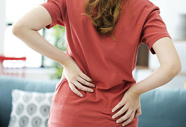 Patient experiencing back pain following an auto accident